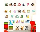 Alphabet Cartoon Animals Stickers
